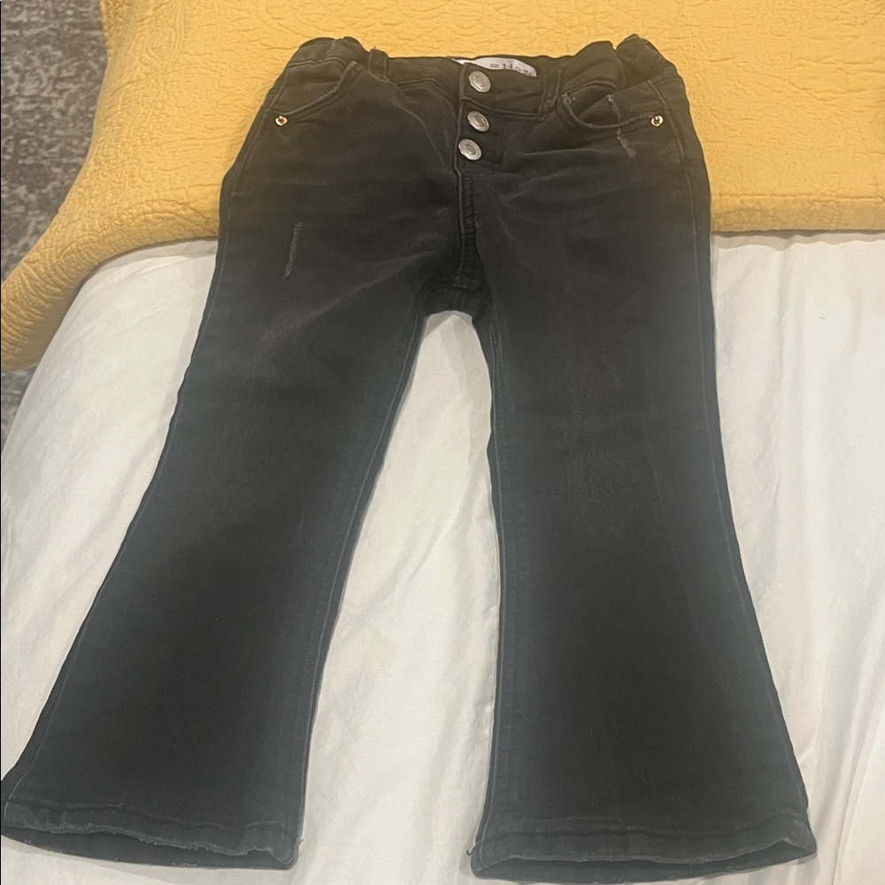 Zara Kids Black Flared Jeans